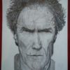 Portrait de Clint Eastwood, dessiné par Marius